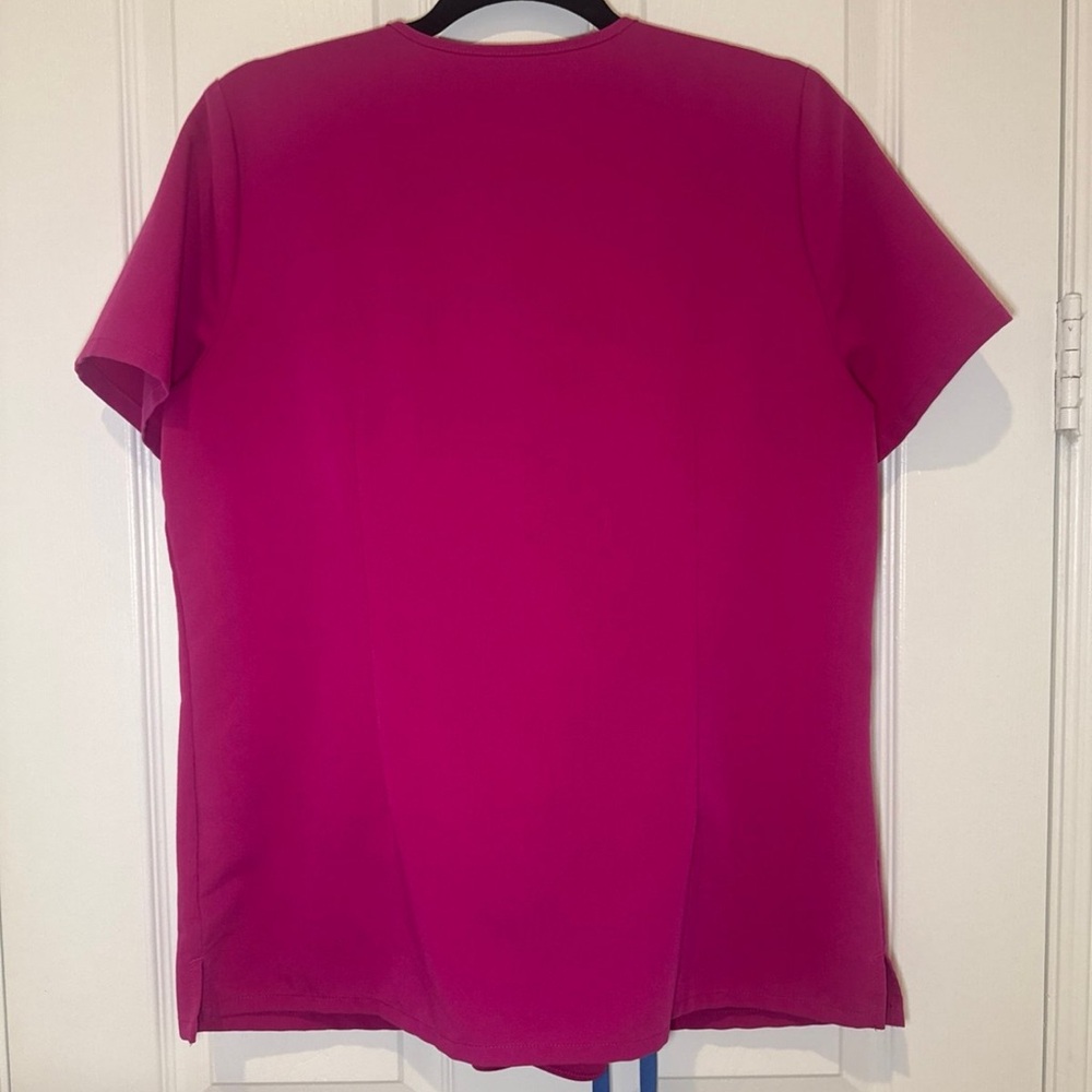 Figs Scrubs Set Medium Raspberry Sorbet Medium - Picture 3 of 7
